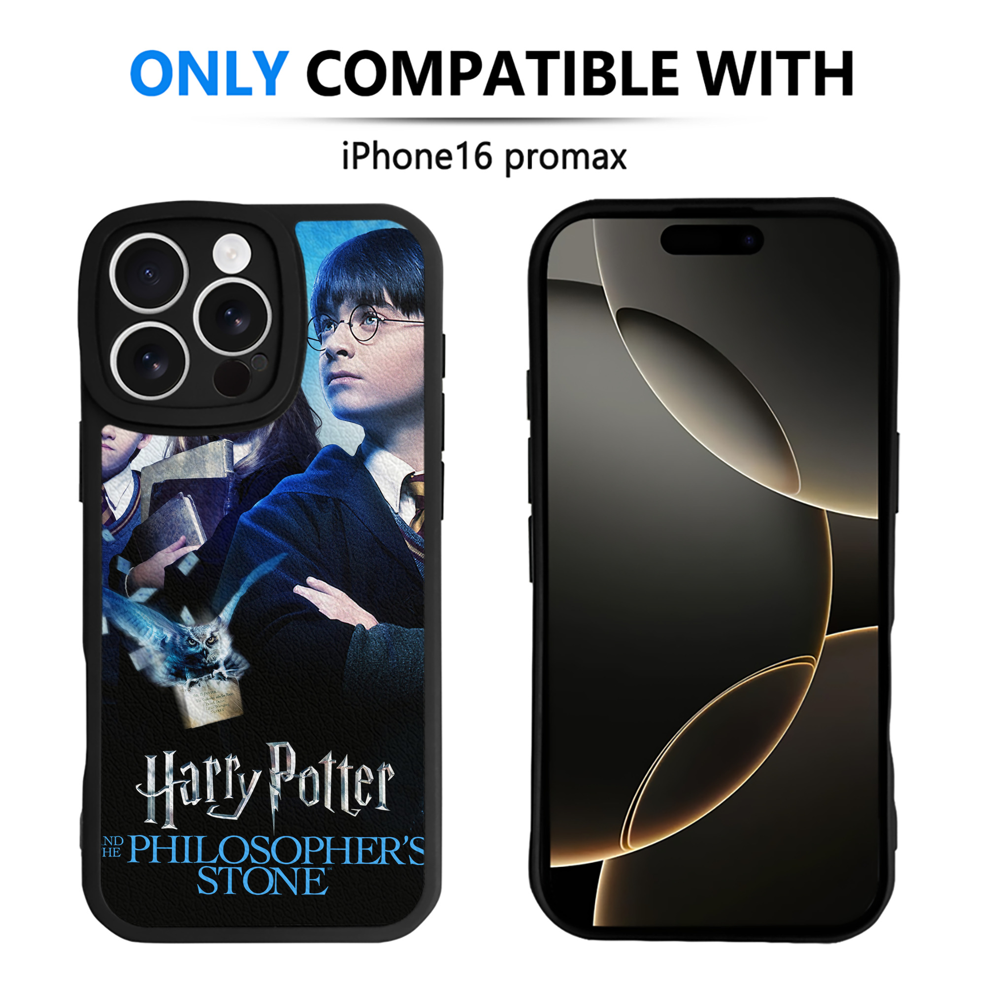 （画像用） Harry Potter ハリー・ポッターシリーズ 【iPhone 16シリーズ対応】シリコンスマホケース（レザー調） 材質：シリコン